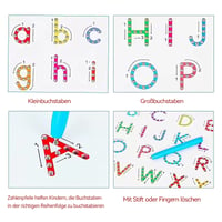 2-in-1 doppelseitige magnetische Alphabet-Edition