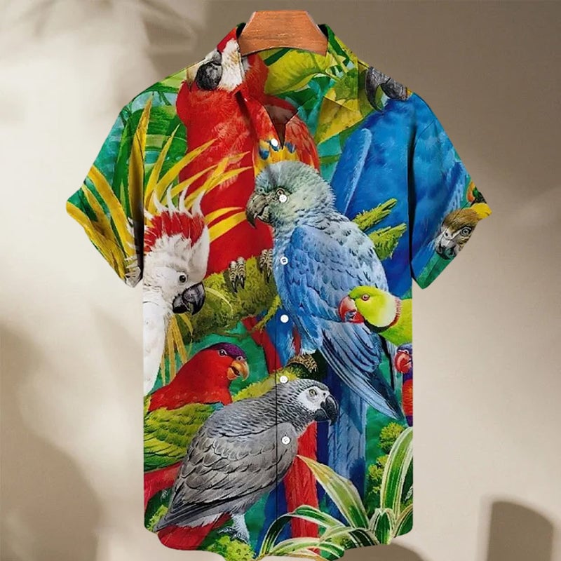 Hemd mit Hawaii-Print