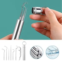 Juego de Palillos de Dientes de Acero Inoxidable