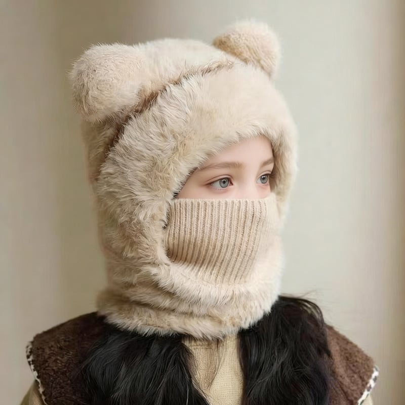 ❄️ 4-in-1 Winter Warmth Integrated Kids' Hooded Hat