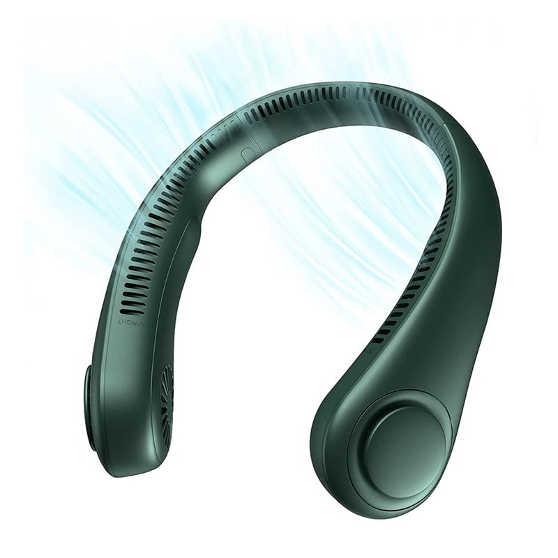 2023 Uusi kannettava kaulatuuletin digitaalisella näytöllä