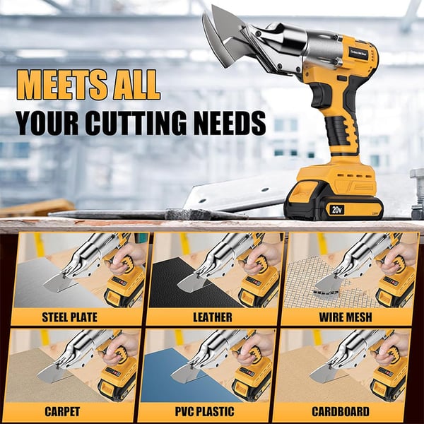 Sakerplus Cordless Sheet Brushless Metal Cutter