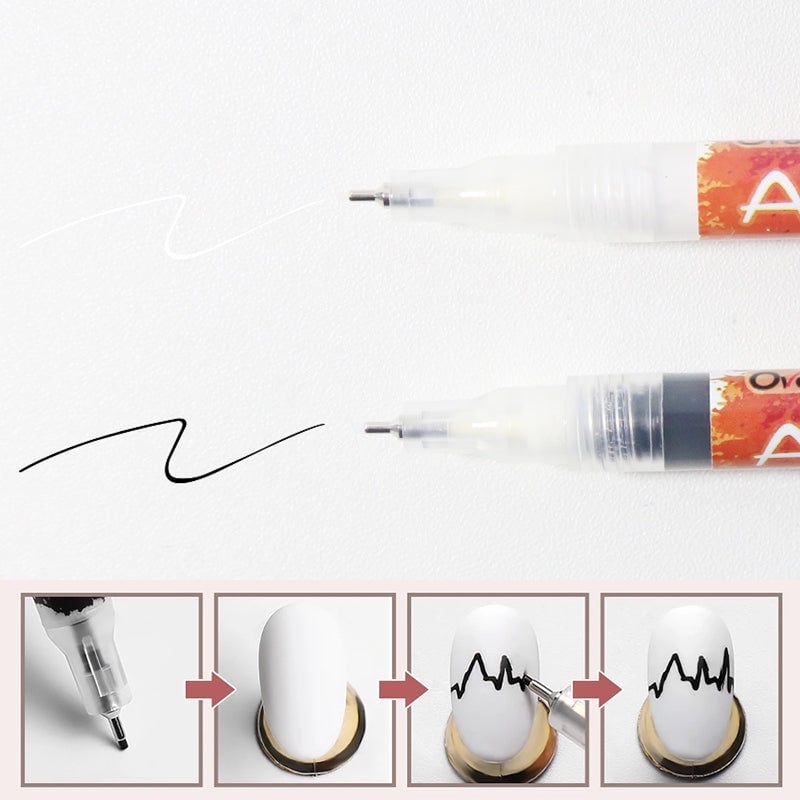 Ultradünner gebogener Maniküre Nagelstift