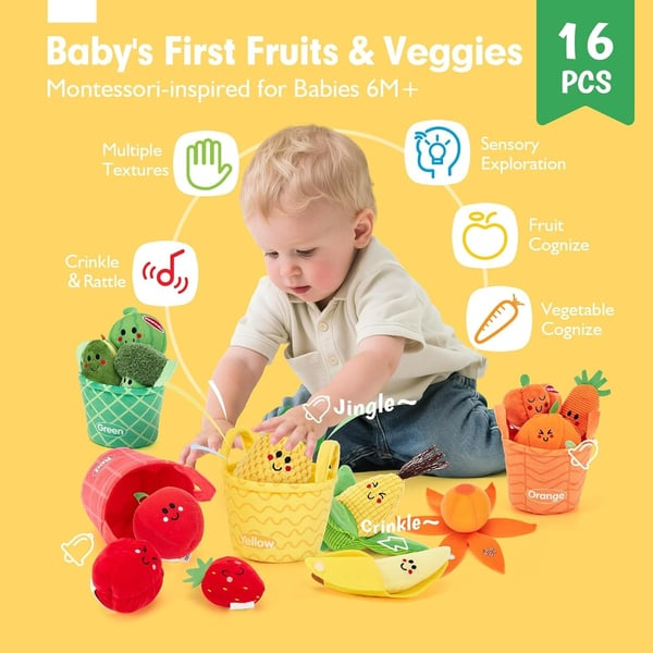 Sakerplus® Baby Sensory Fruit Play Set-upsell