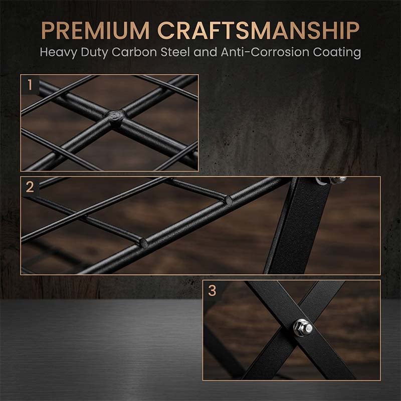 Durable Foldable Stainless Steel Storage Rack