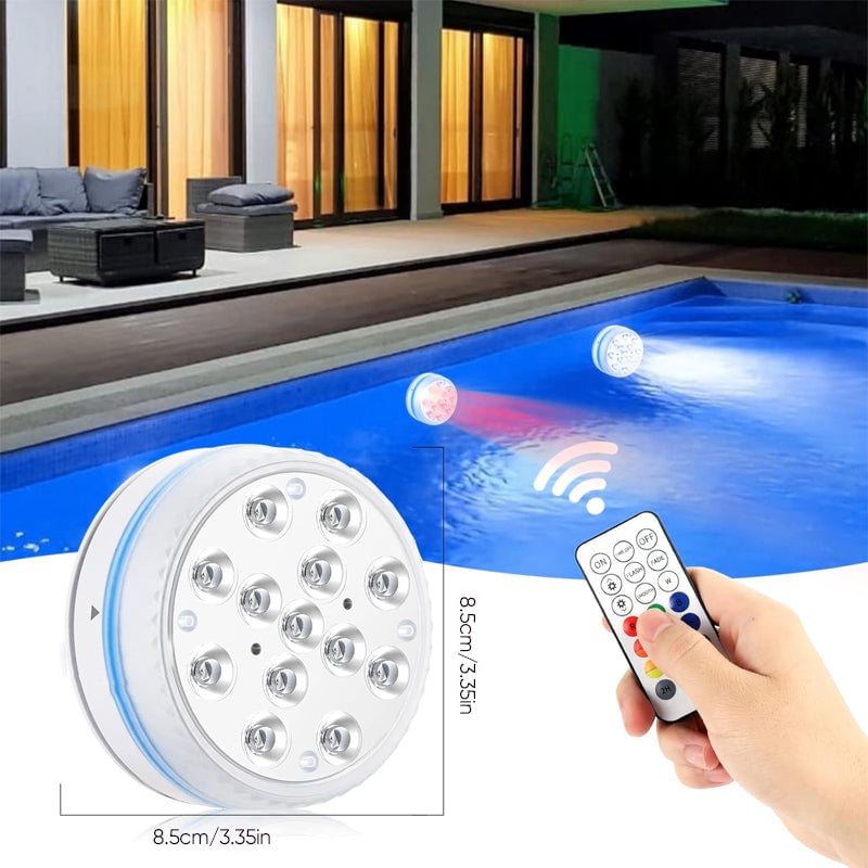 Double-Layer Waterproof Adhesive LED Pool Light