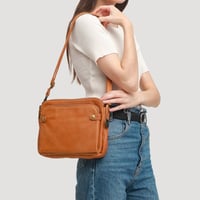 Three-Layer Crossbody Shoulder & Clutch Bag