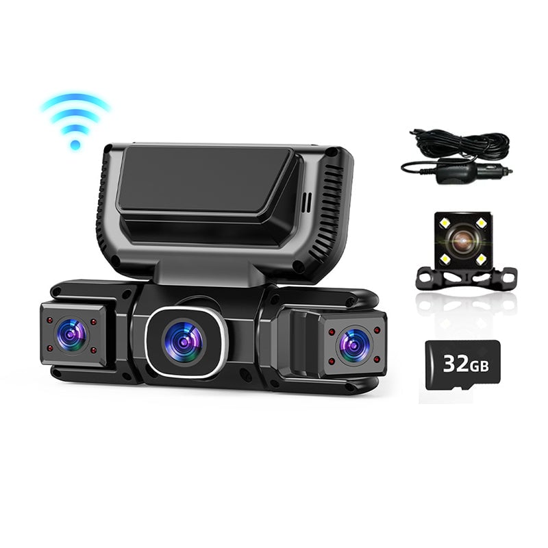 3.0-inch Quad-Recording Dashcam