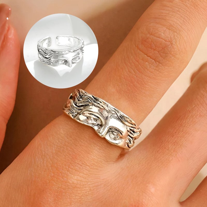 Vintage Venus Half Face Ring