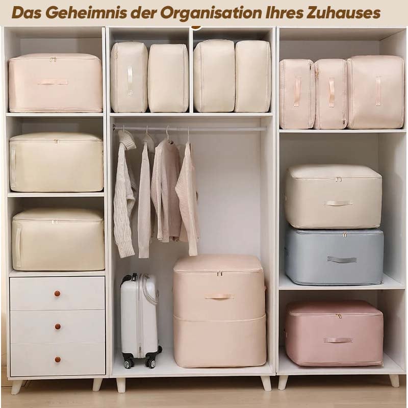 Extrem platzsparende selbstkomprimierende Aufbewahrungstasche