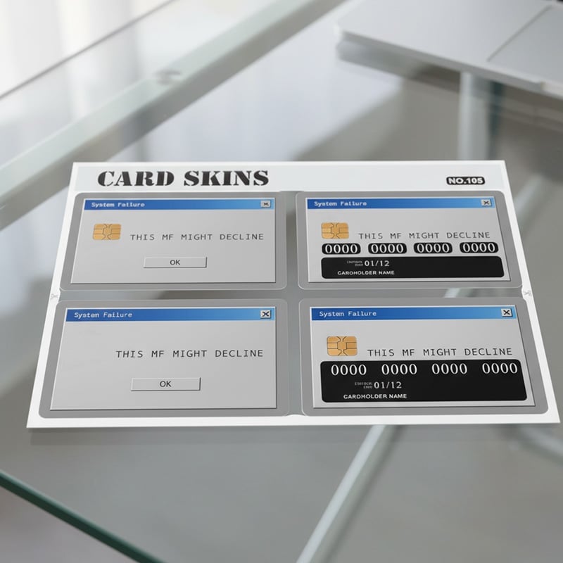 Fun Credit Card Stickers
