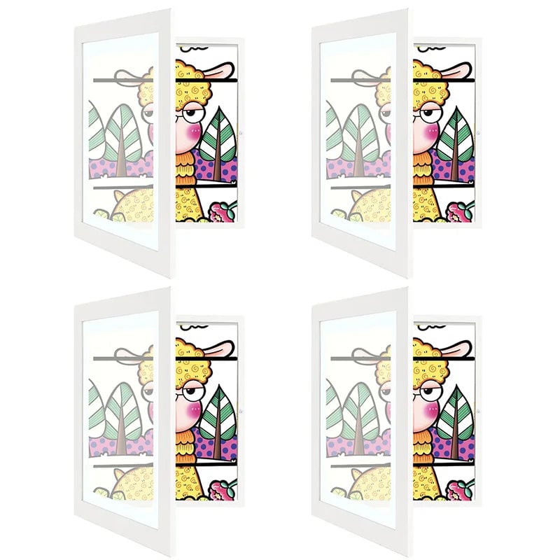 Kids Art Frames White* 4pcs