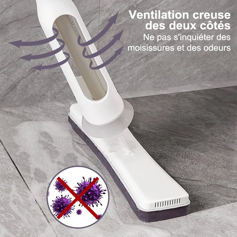 Balai à franges papillon à pression facile