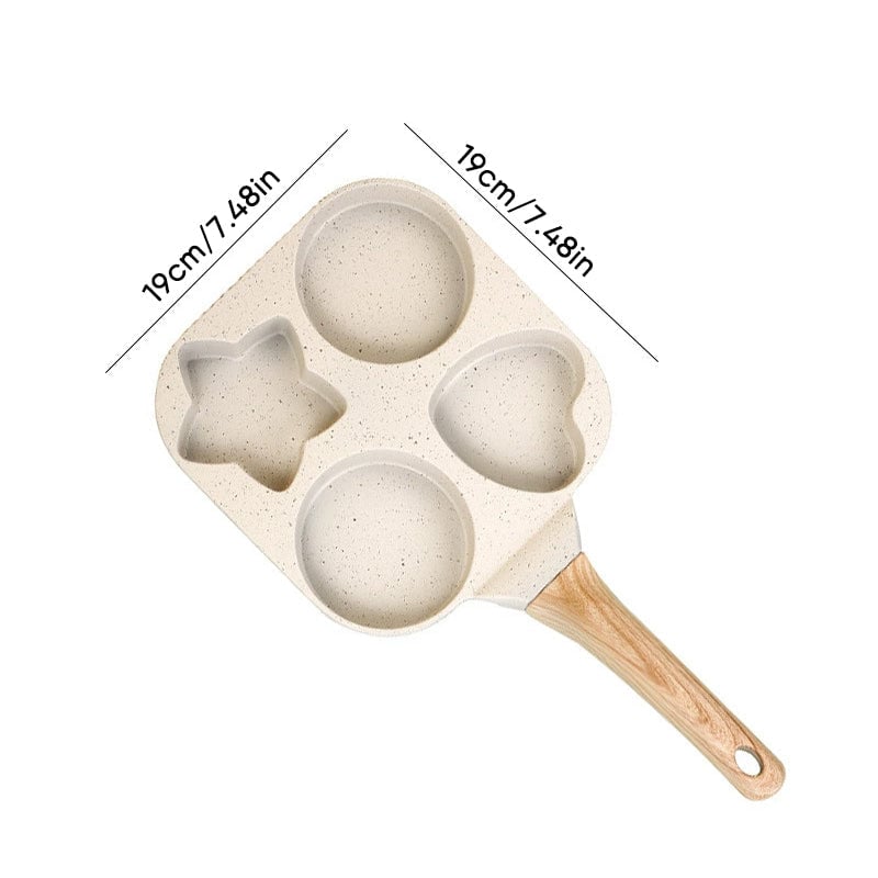 1 Set 4 Hole Skillet with Handle