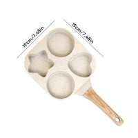 1 Set 4 Hole Skillet with Handle
