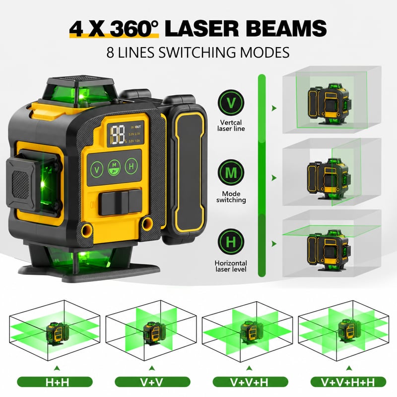 Sakerplus® Self-Leveling Laser Level With Tripod