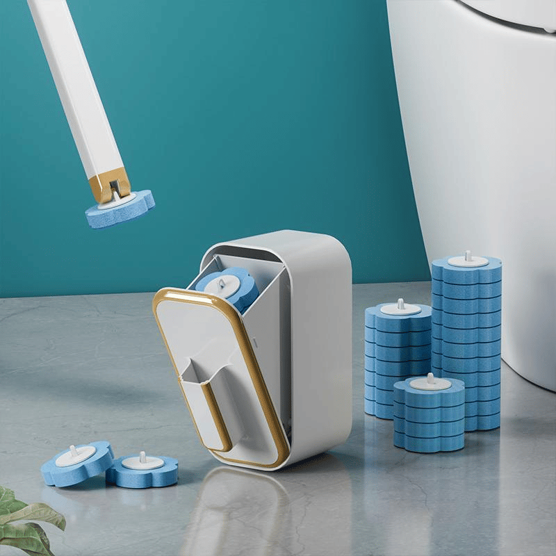 Wandmontiertes Toilettenbürstenset