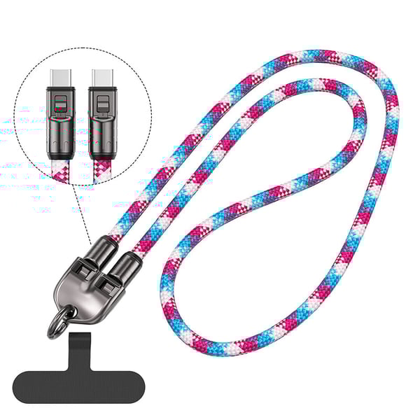 2-in-1 Fast Charging Data Cable ＆ Phone Lanyard
