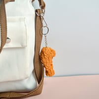 PVC Simulated Chicken Leg Keychain Ornament