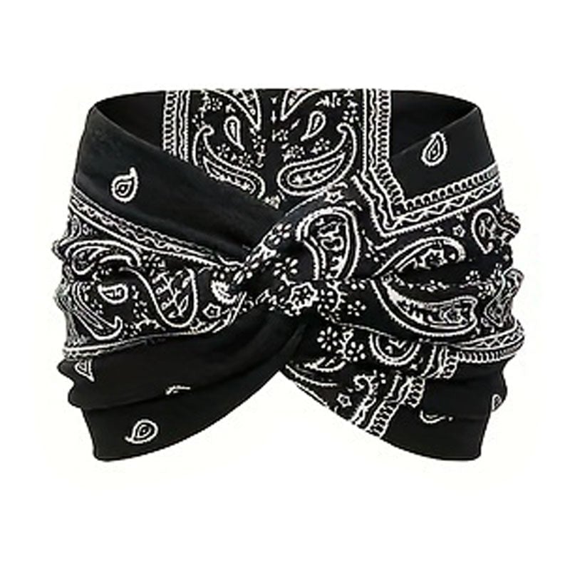 Yoga-Stirnband mit Kreuz-Print