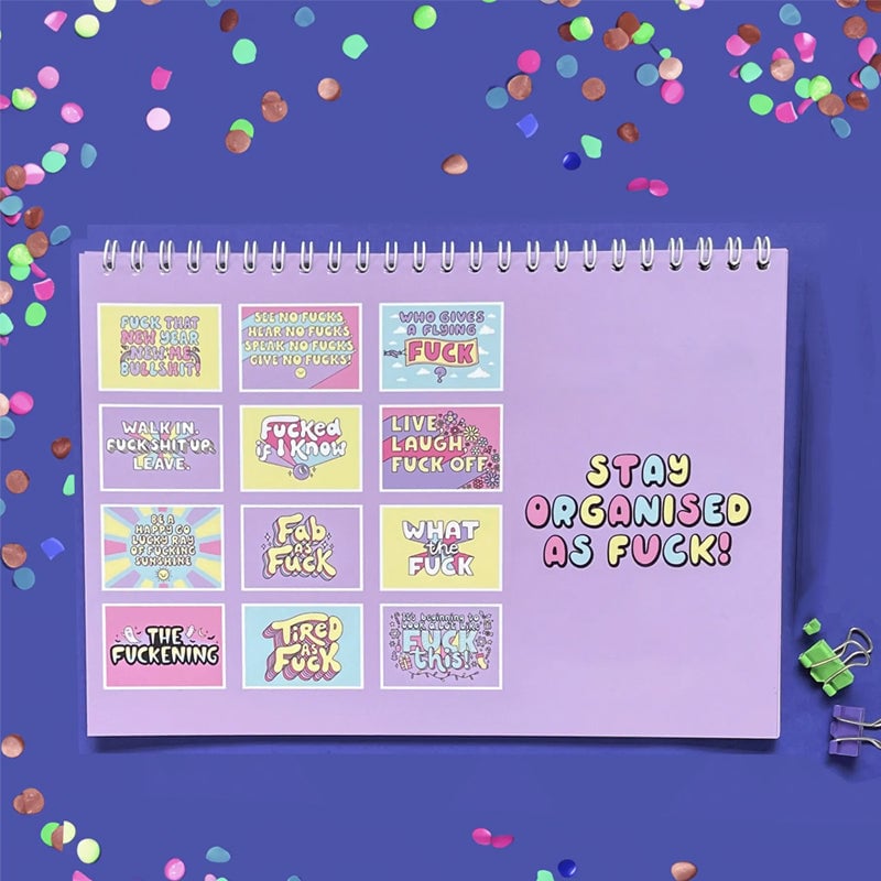 Funny and Sweary Double Page Wall Calendar