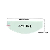Anti-dug og regntæt visirbelægning