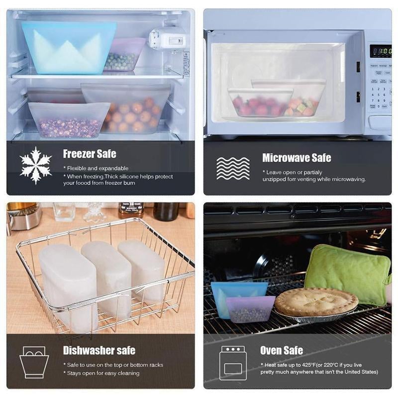 Multifunction Zip Lock Leakproof Containers