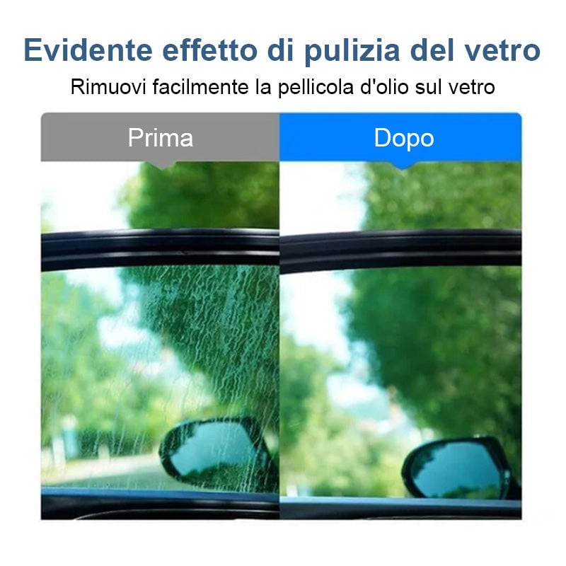 Dispositivo per la rimozione della pellicola di olio di vetro