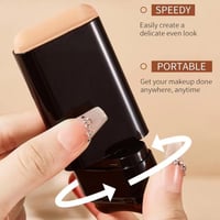 Dual-Ended Concealer Stick with Built-In Brush