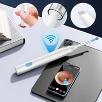 Kit d'épilation des oreilles avec caméra HD, Endoscope auriculaire avec lumières LED
