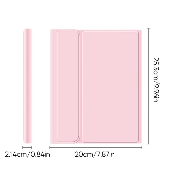 Detachable Wireless Keyboard with Case & Pencil Holder