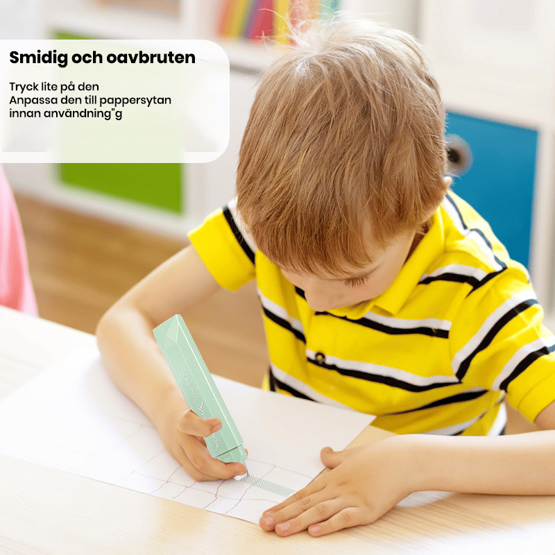 Dubbelhäftande tejprulle för scrapbooking