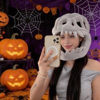 Dinosaur Skeleton Plush Headgear