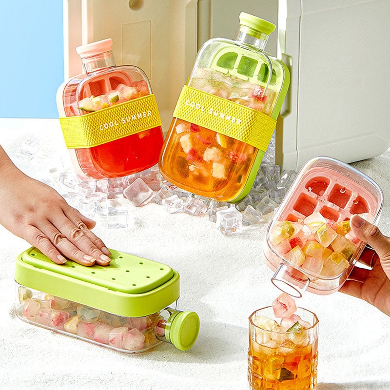 Straw Cup Ice Maker Bottle