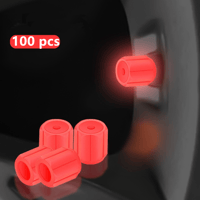 Universal Fluorescent Tire Valve Caps (4 PCS/Set)
