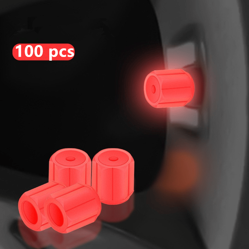 Universal Fluorescent Tire Valve Caps (4 PCS/Set)