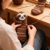 3D-gestrickte Tiersocken