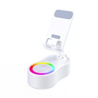 360° Adjustable Phone Stand with Built-in Bluetooth Speaker