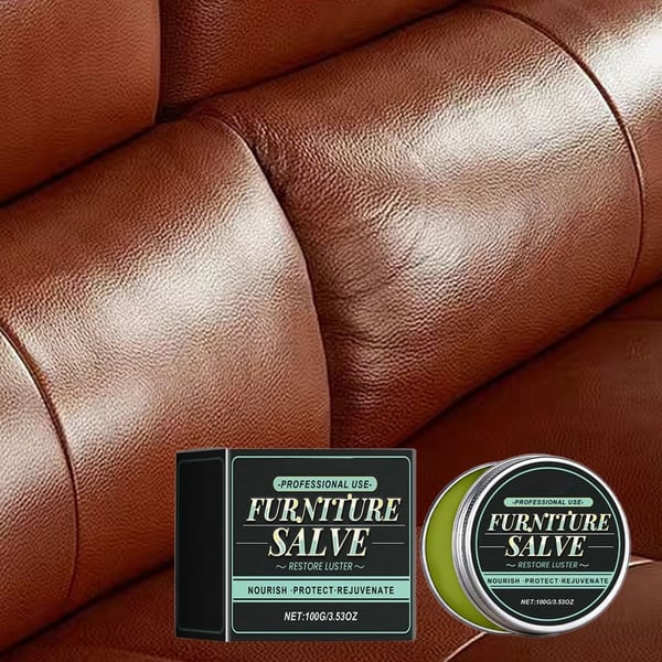 Furniture Salve for Leather - Polisher, Moisturizer, and Restorer for Couches and Furniture