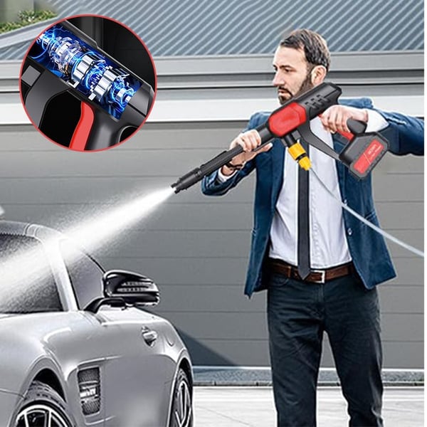 Portable Wireless High Pressure Car Wash Water- Gun