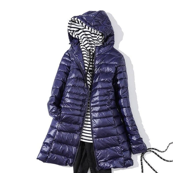 Kevyt puolipitkä takki naisille