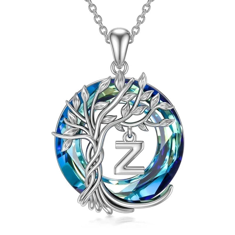 Levensboom kristallen hanger ketting