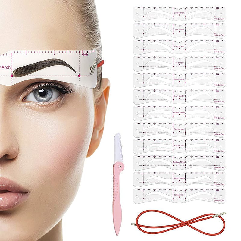 Kit de pochoirs à sourcils en silicone