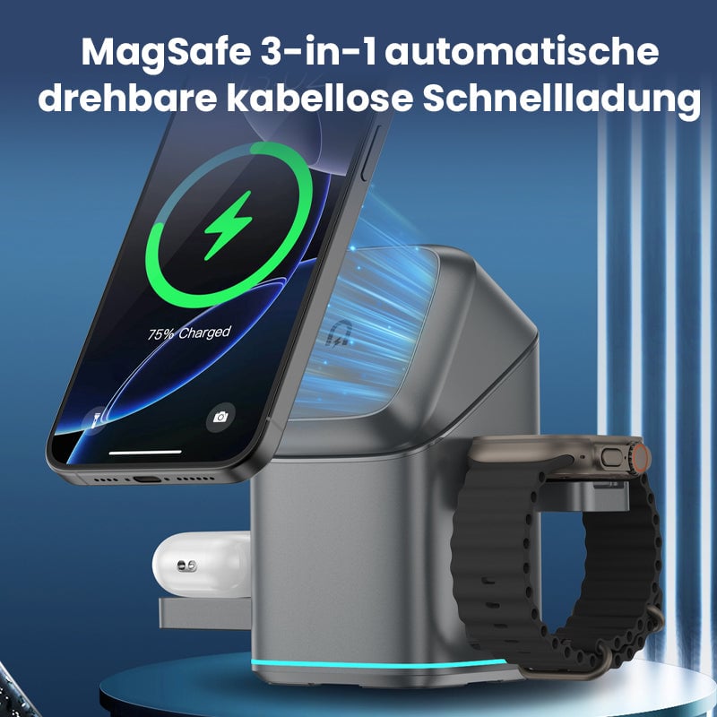 3-in-1 Drahtloses Schnellladegerät