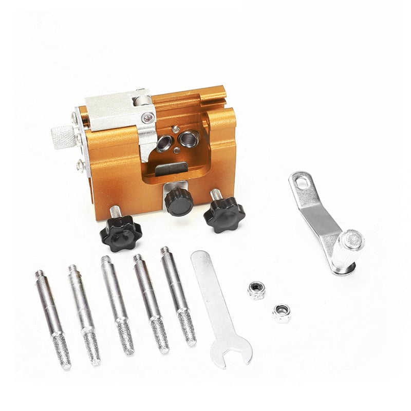 Yellow,Chainsaw Chain Sharpener(With Pawl×5)
