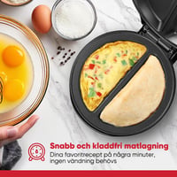 Elektrisk Omelettmaskin Med Dubbla Zoner