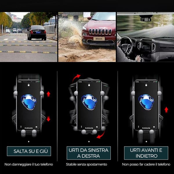 Porta smartphone da auto deformabile