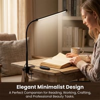 Clip-on desk lamp