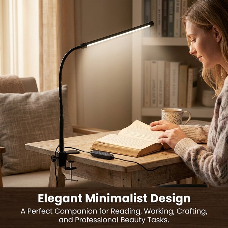 Clip-on desk lamp