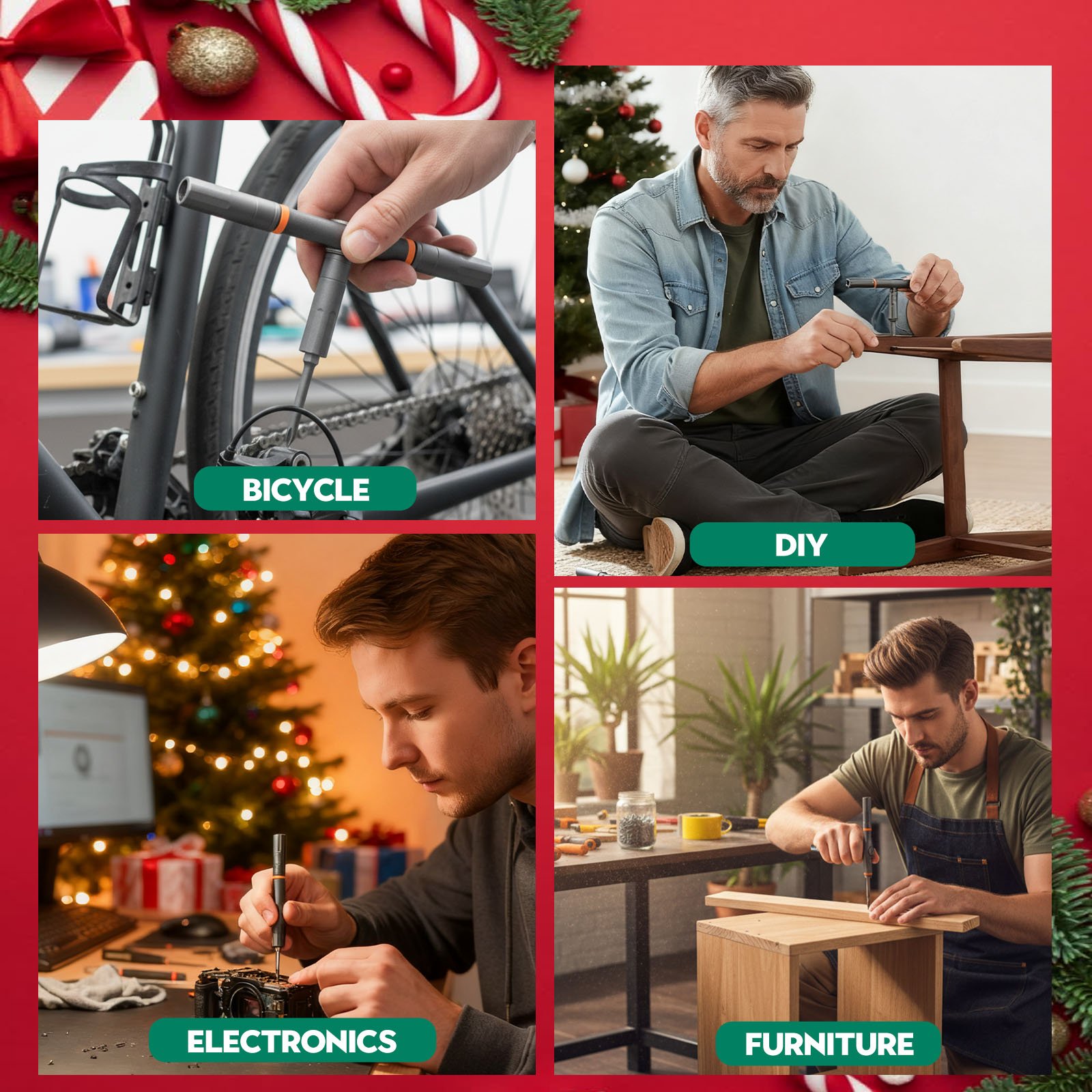 Sakerplus 42 in 1 Magnetic Screwdriver Set-Christmas Version